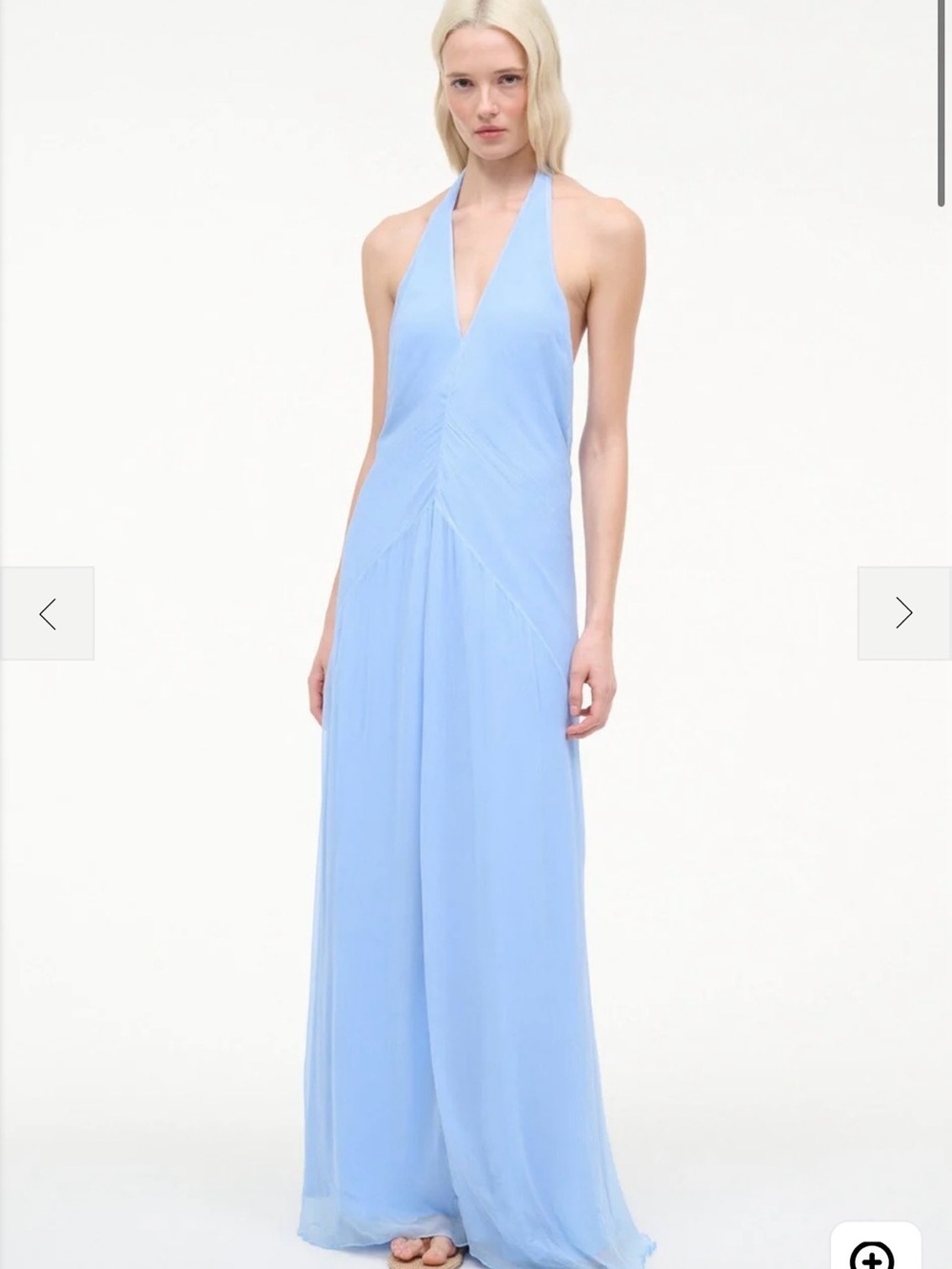 STAUD Luma dress clear blue